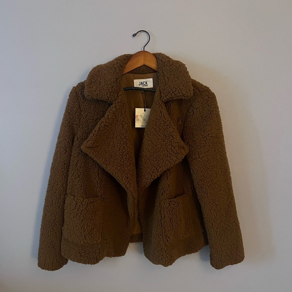 NWT Jack by BB Dakota Women's Brown Sherpa
